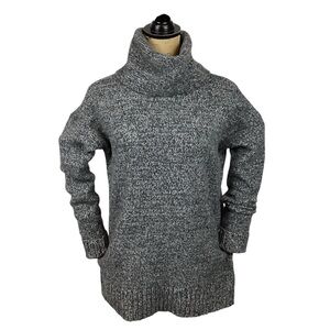 Brooks Brothers Merino Wool Sweater Cowl Neck Sweater Heathered Gray